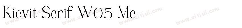 Kievit Serif W05 Me字体转换